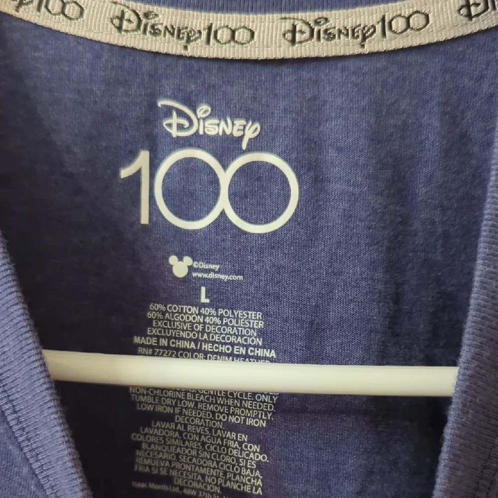 Disney 100 Mickey Mouse Graphic Tee | Blue Anniversary Shirt |Disney Parks Style